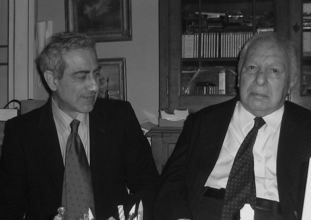 Gennaro Franzese con il maestro Francesco d'Avalos
