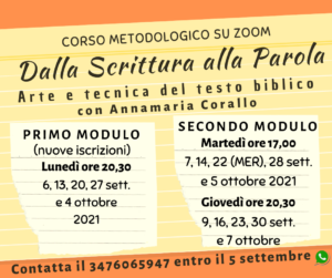 dalla Scrittura alla Parola